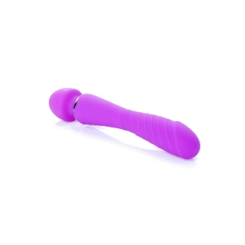 Masażer łechtaczki 2w1 sex wibrator ogrzewany 22cm